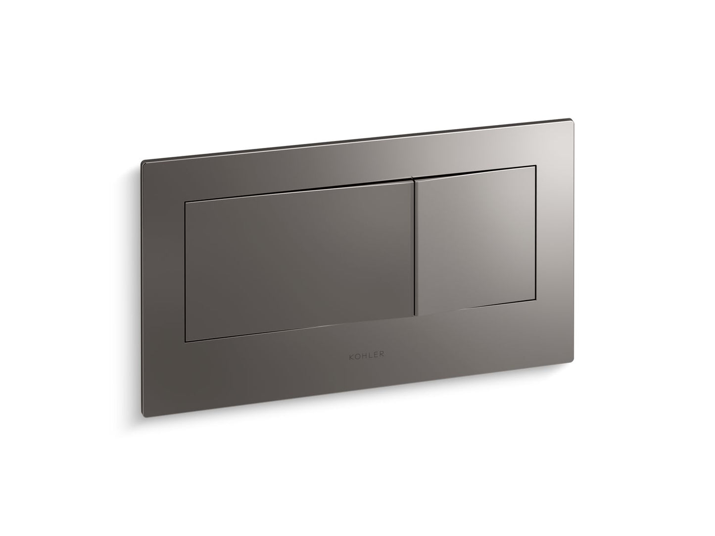 KOHLER K-6298-TT Veil Flush actuator plate for 2"x6" in-wall tank and carrier system - Vibrant Titanium