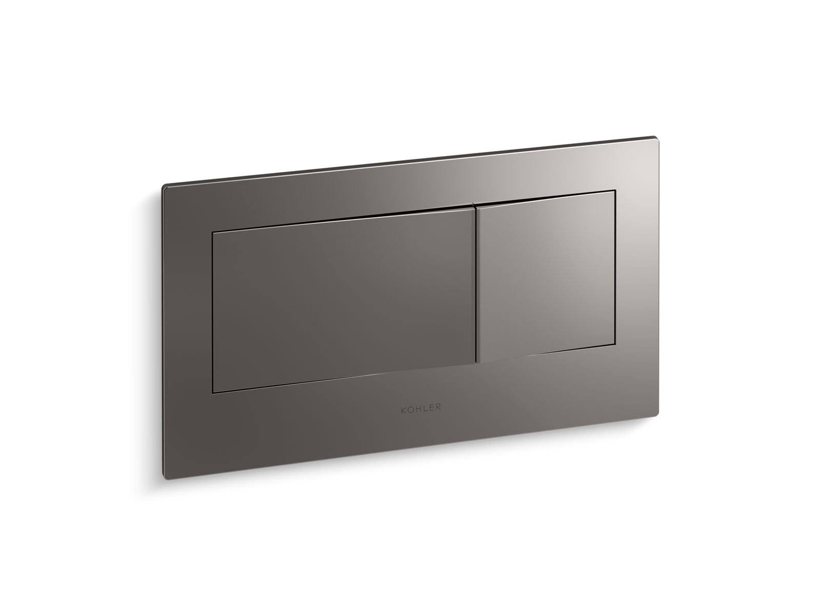 KOHLER K-6298-TT Veil Flush actuator plate for 2"x6" in-wall tank and carrier system - Vibrant Titanium