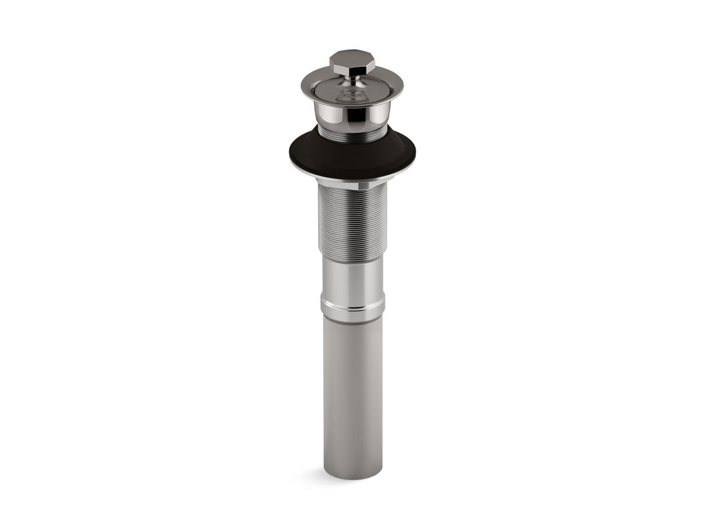 KOHLER K-7127-TT Bathroom Sink Drain With Non-Removable Metal Stopper And Without Overflow - Vibrant Titanium