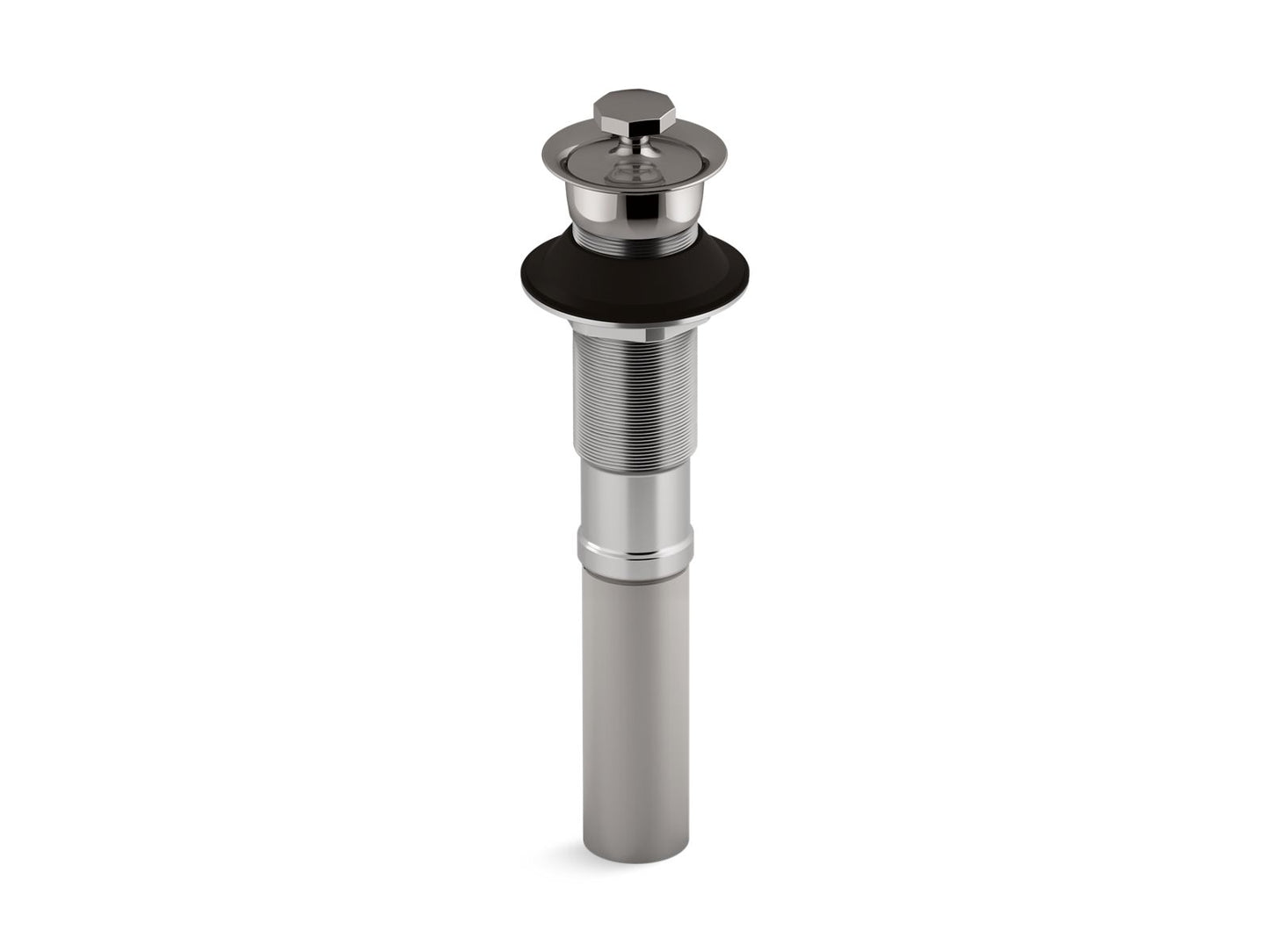 KOHLER K-7127-TT Bathroom sink drain with non-removable metal stopper and without overflow - Vibrant Titanium