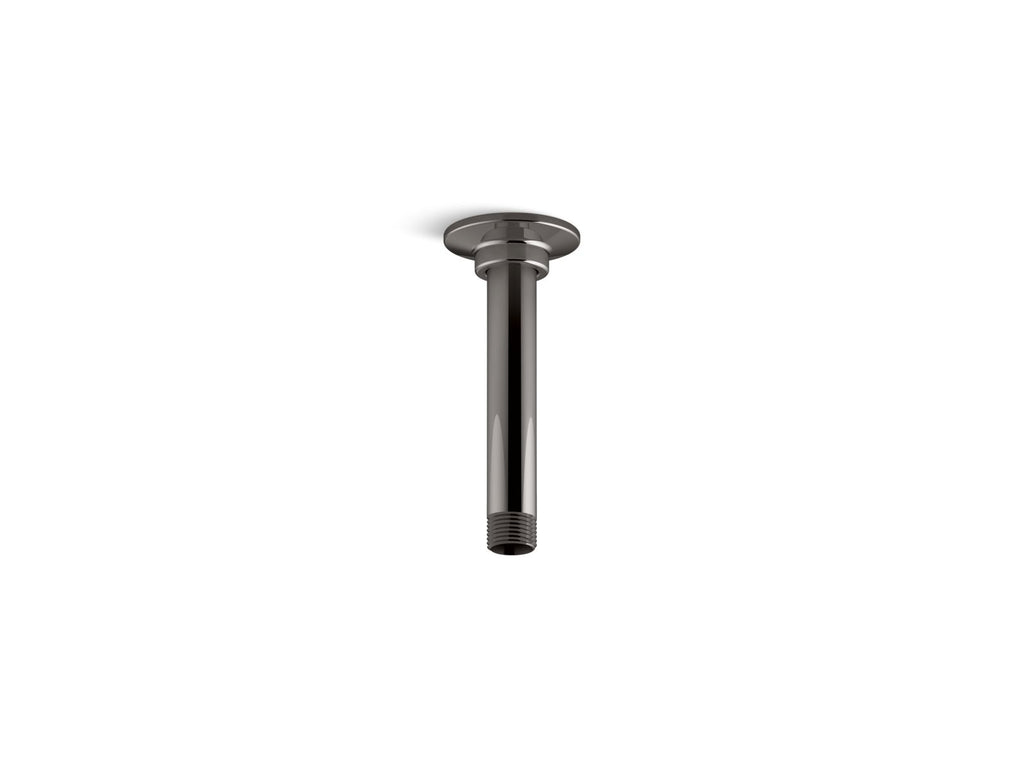 KOHLER K-7394-TT 6" Ceiling-Mount Single-Function Rainhead Arm And Flange - Vibrant Titanium