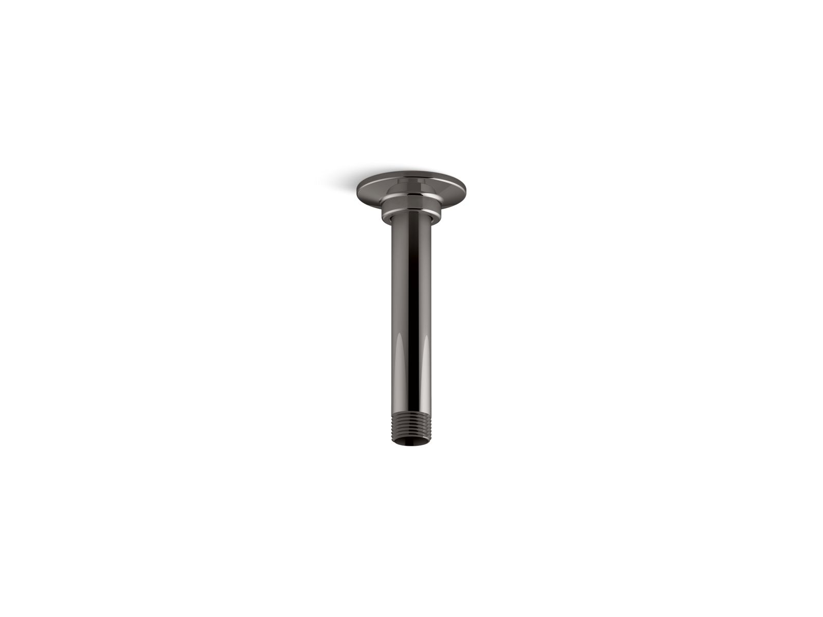KOHLER K-7394-TT 6" Ceiling-Mount Single-Function Rainhead Arm And Flange - Vibrant Titanium