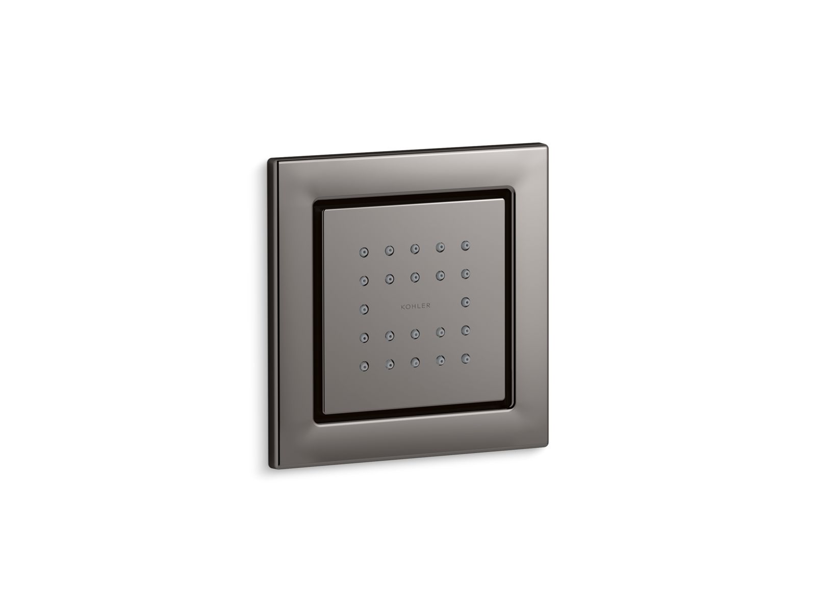KOHLER K-8003-TT Watertile Square 22-Nozzle Single-Function Body Spray, 2.5 Gpm - Vibrant Titanium