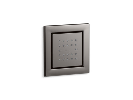 KOHLER K-8003-TT WaterTile Square 22-nozzle single-function body spray, 2.5 gpm - Vibrant Titanium