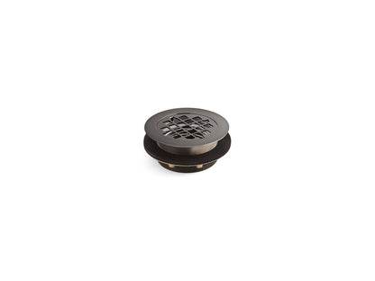 KOHLER K-9132-TT Round shower drain for use with plastic pipe, gasket included - Vibrant Titanium