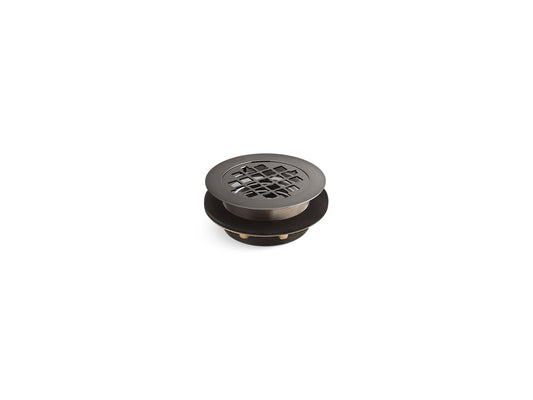 KOHLER K-9132-TT Round shower drain for use with plastic pipe, gasket included - Vibrant Titanium