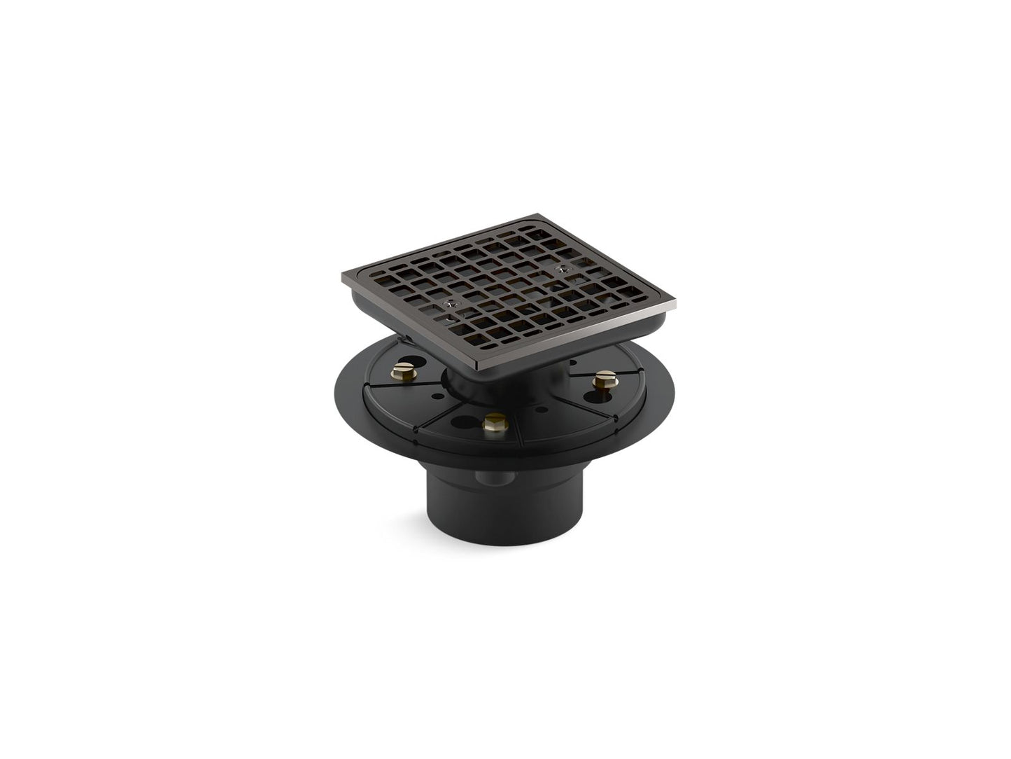 KOHLER K-9136-TT Clearflo Square design tile-in shower drain - Vibrant Titanium