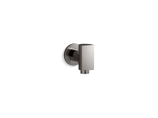 KOHLER K-98353-TT Exhale Wall-Mount Supply Elbow With Check Valve In Vibrant Titanium