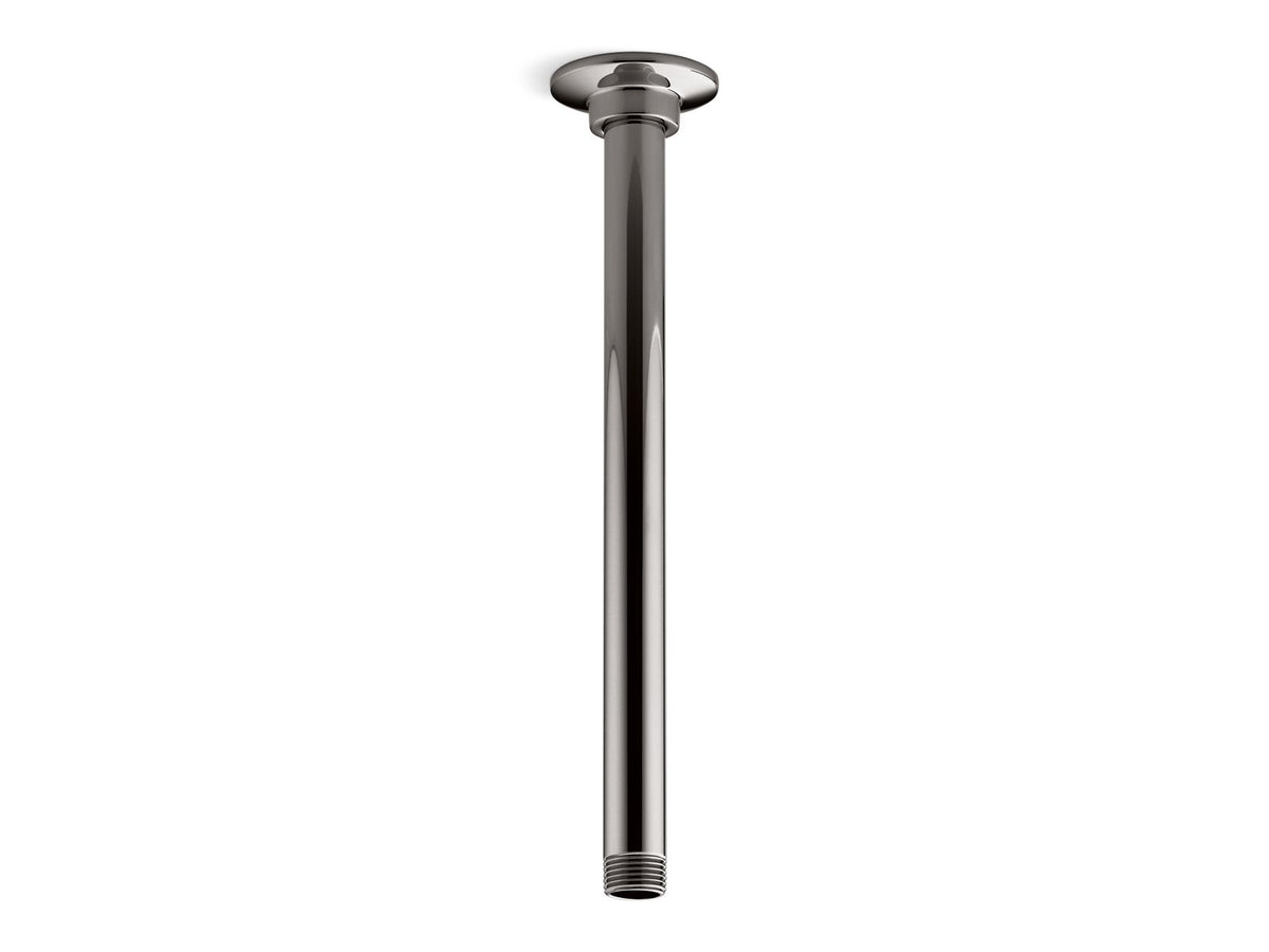 KOHLER K-7392-TT 12" Ceiling-Mount Single-Function Rainhead Arm And Flange - Vibrant Titanium