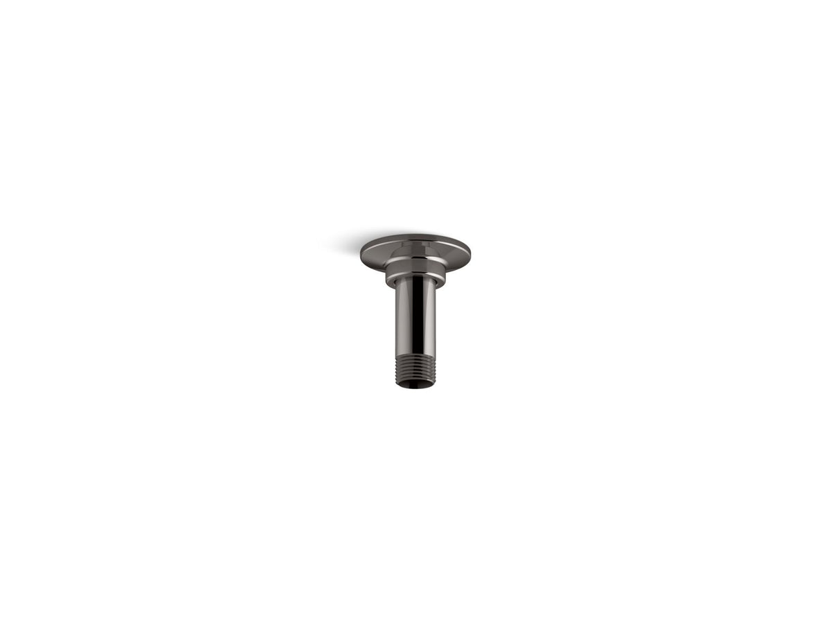 KOHLER K-7396-TT 3" Ceiling-Mount Single-Function Rainhead Arm And Flange - Vibrant Titanium