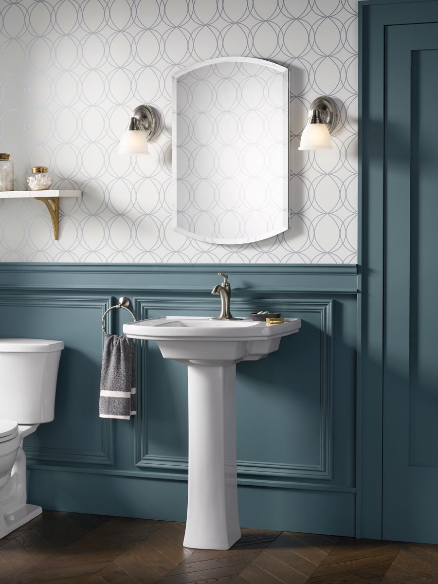 KOHLER K-3073-NA Archer 20" W X 31" H Aluminum Single-Door Medicine Cabinet, Beveled Edges