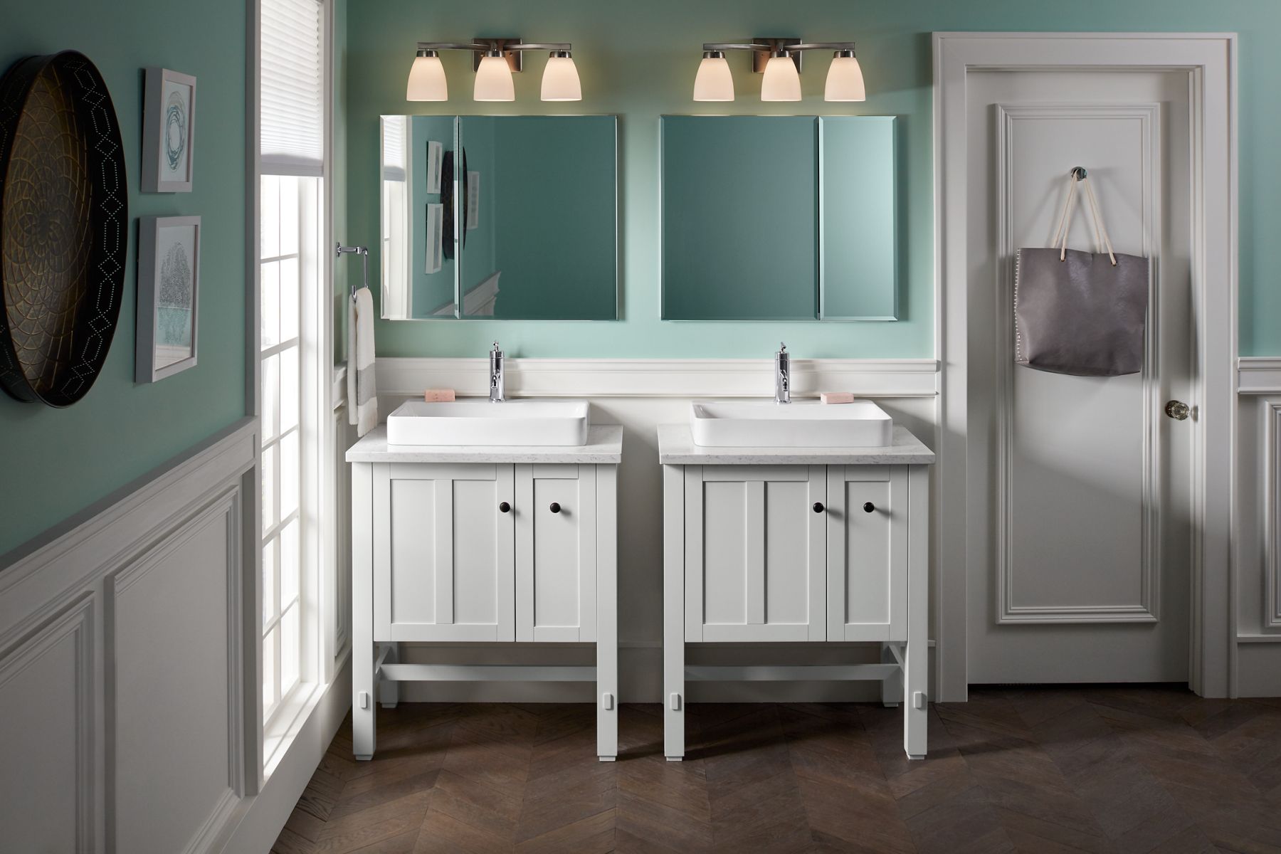 KOHLER K-2660-1-42 Vox 23" Rectangular Vessel Bathroom Sink - Aspen Green