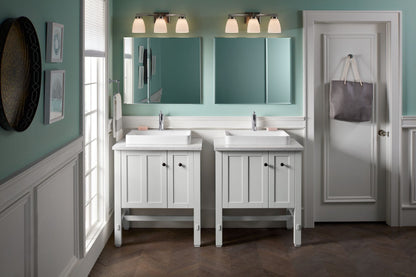 KOHLER K-2660-1-0 Vox 23" rectangular vessel bathroom sink - White