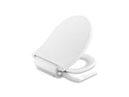 KOHLER K-76923-96 Purewash M250 Quiet-Close Round-Front Manual Bidet Toilet Seat - Biscuit