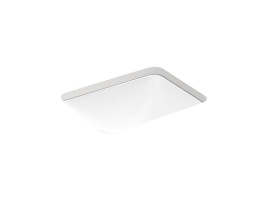 KOHLER K-20000-0 Caxton 20-1/2" Rectangular Undermount Bathroom Sink In White