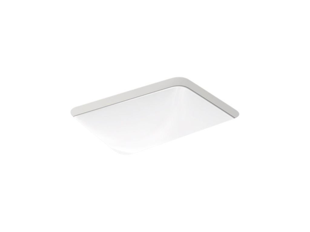 KOHLER K-20000-7 Caxton 20-1/2" Rectangular Undermount Bathroom Sink - Black Black