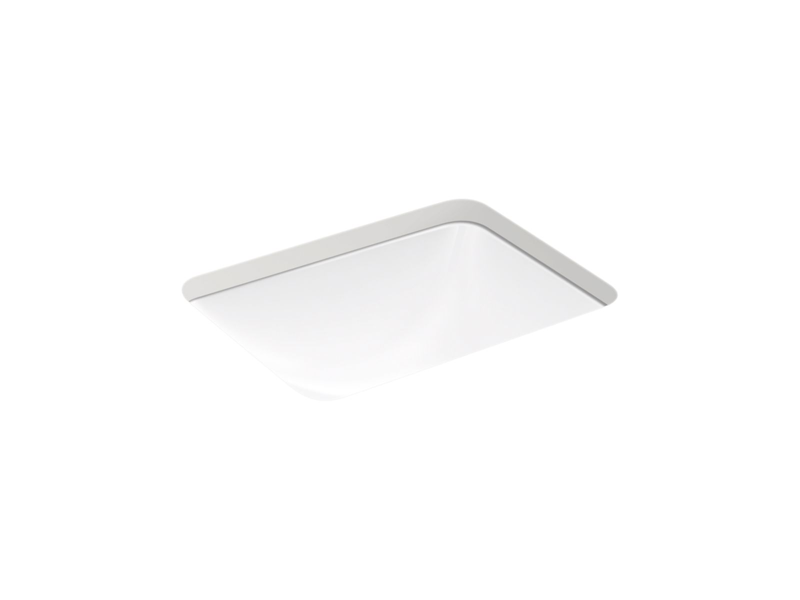 KOHLER K-20000-7 Caxton 20-1/2" Rectangular Undermount Bathroom Sink - Black Black
