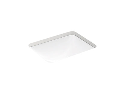 KOHLER K-20000-0 Caxton 20-1/2" rectangular undermount bathroom sink - White