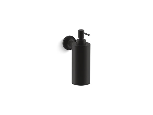 KOHLER K-14380-BL Purist Wall-Mount Soap/Lotion Dispenser In Matte Black