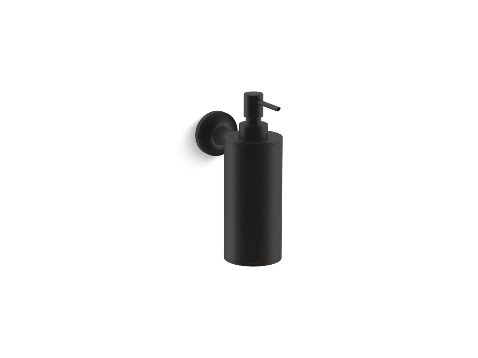 KOHLER K-14380-BL Purist Wall-Mount Soap/Lotion Dispenser - Matte Black