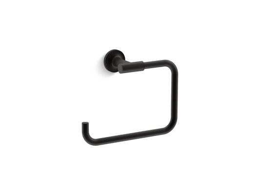 KOHLER K-14441-BL Purist Towel Ring In Matte Black