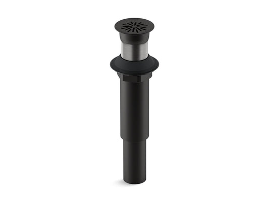 KOHLER K-7107-BL Decorative Grid Drain Without Overflow In Matte Black