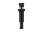 KOHLER K-7107-BL Decorative Grid Drain Without Overflow - Matte Black