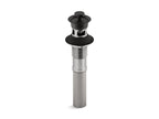 KOHLER K-7127-A-BL Bathroom Sink Drain With Overflow And Non-Removable Metal Stopper - Matte Black