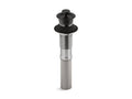 KOHLER K-7127-BL Bathroom Sink Drain With Non-Removable Metal Stopper And Without Overflow - Matte Black