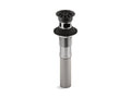 KOHLER K-7129-A-BL Bathroom Sink Grid Drain With Overflow - Matte Black