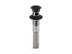 KOHLER K-7129-A-BL Bathroom Sink Grid Drain With Overflow - Matte Black