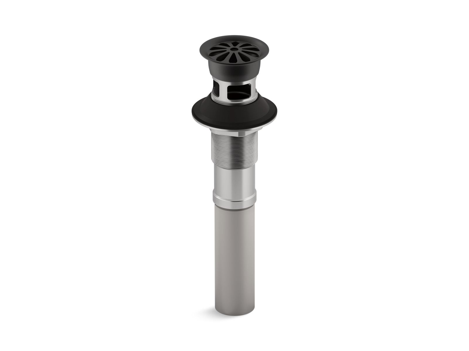KOHLER K-7129-A-BL Bathroom Sink Grid Drain With Overflow - Matte Black