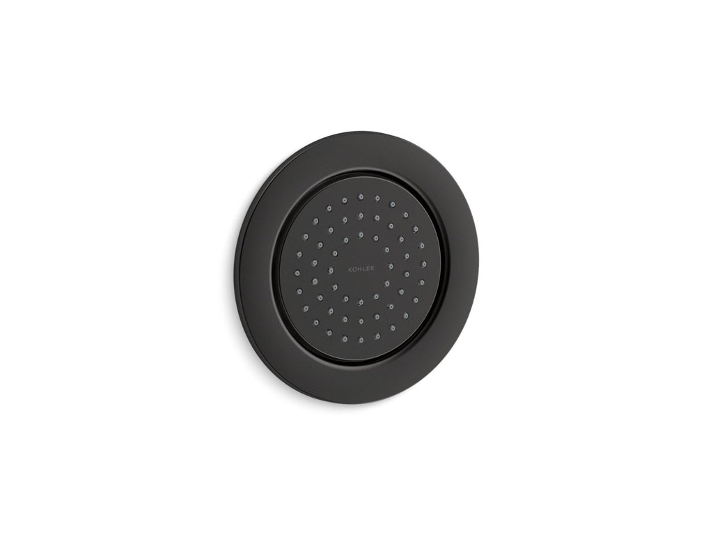 KOHLER K-8014-BL Watertile Round 54-Nozzle Single-Function Body Spray, 2.0 Gpm - Matte Black