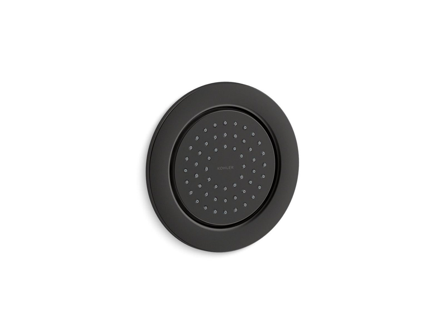 KOHLER K-8014-BL WaterTile Round 54-nozzle single-function body spray, 2.0 gpm - Matte Black