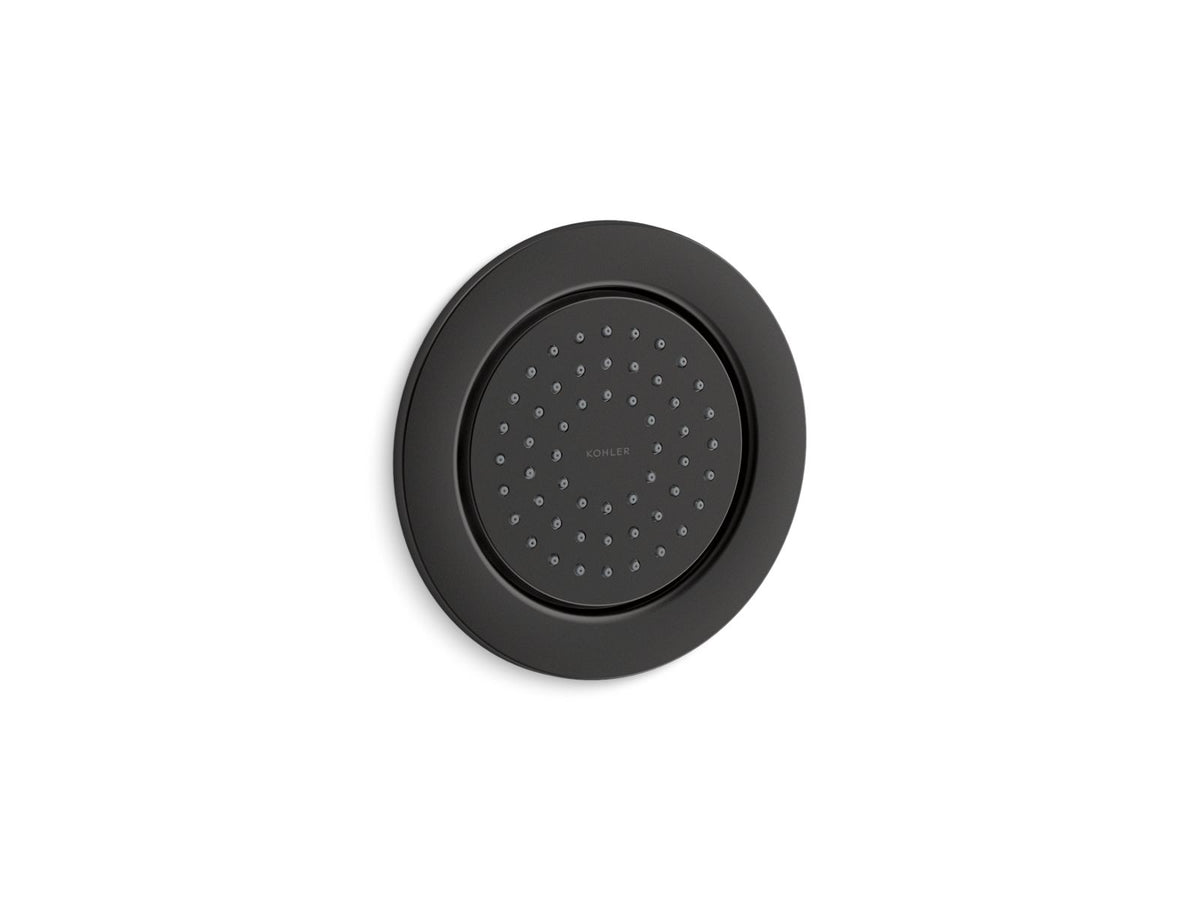 KOHLER K-8014-BL Watertile Round 54-Nozzle Single-Function Body Spray, 2.0 Gpm - Matte Black