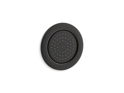 KOHLER K-8014-BL WaterTile Round 54-nozzle single-function body spray, 2.0 gpm - Matte Black