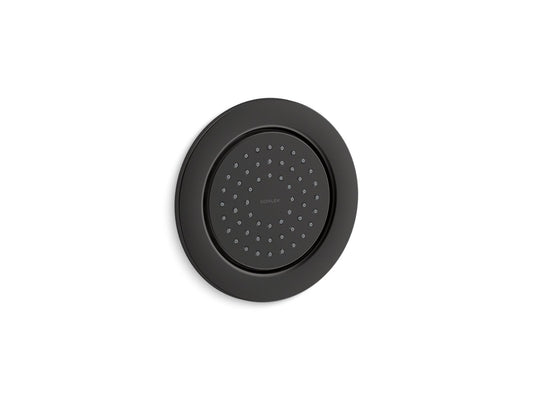 KOHLER K-8014-BL WaterTile Round 54-nozzle single-function body spray, 2.0 gpm - Matte Black