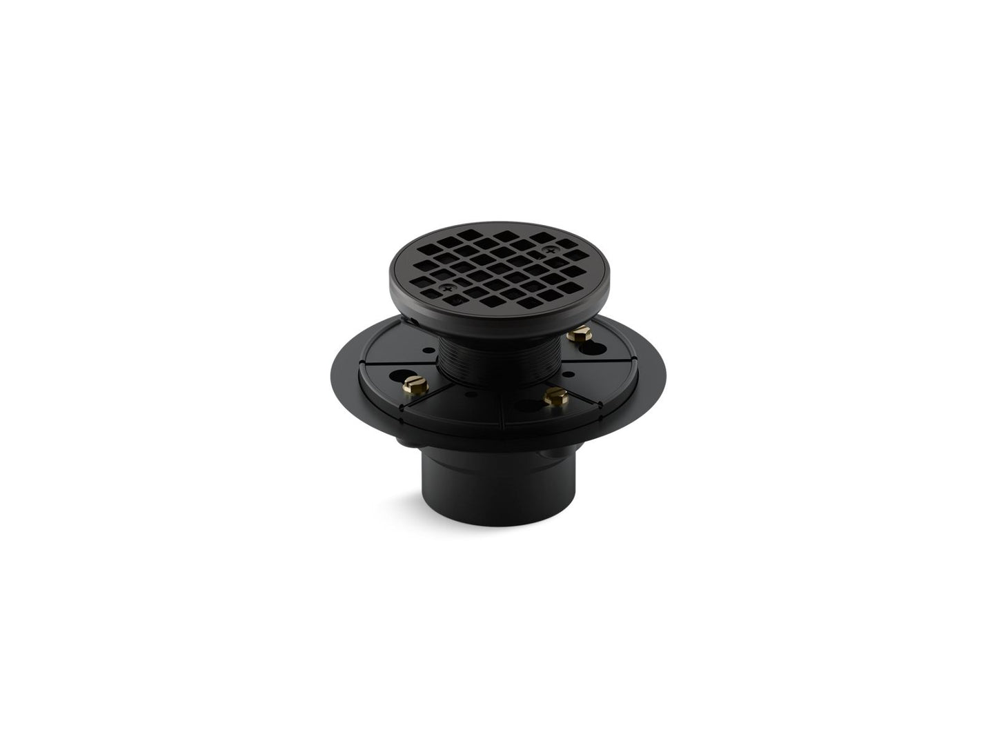 KOHLER K-9135-BL Clearflo Round Design Tile-In Shower Drain In Matte Black