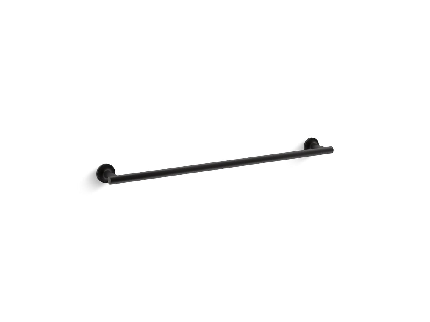 KOHLER K-14436-BL Purist 24" Towel Bar In Matte Black