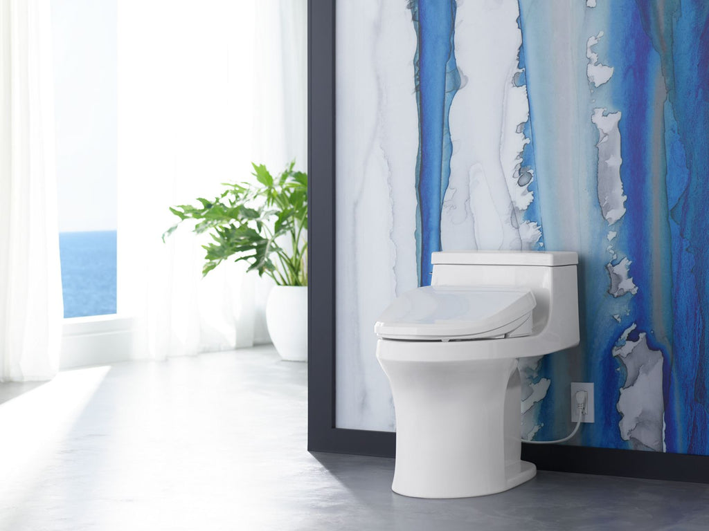 KOHLER K-8298-96 Purewash E590 Elongated Bidet Toilet Seat - Biscuit