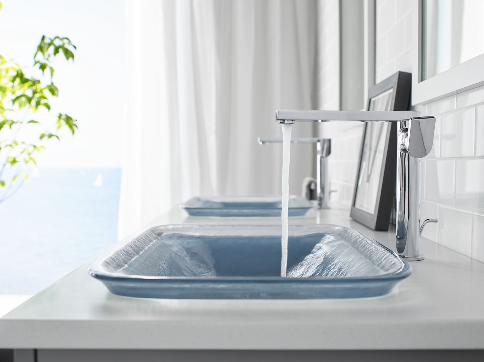 KOHLER K-2773-B11 Inia 20-3/4" Rectangular Drop-In Bathroom Sink, No Overflow - Ice