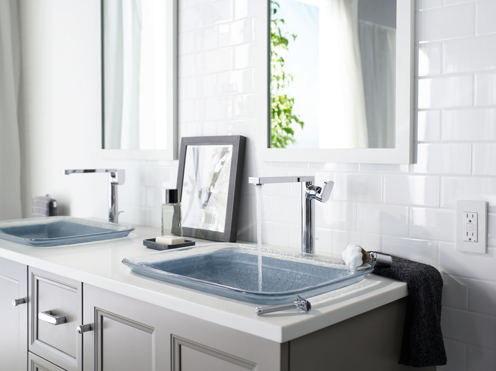 KOHLER K-2773-B11 Inia 20-3/4" Rectangular Drop-In Bathroom Sink, No Overflow - Ice