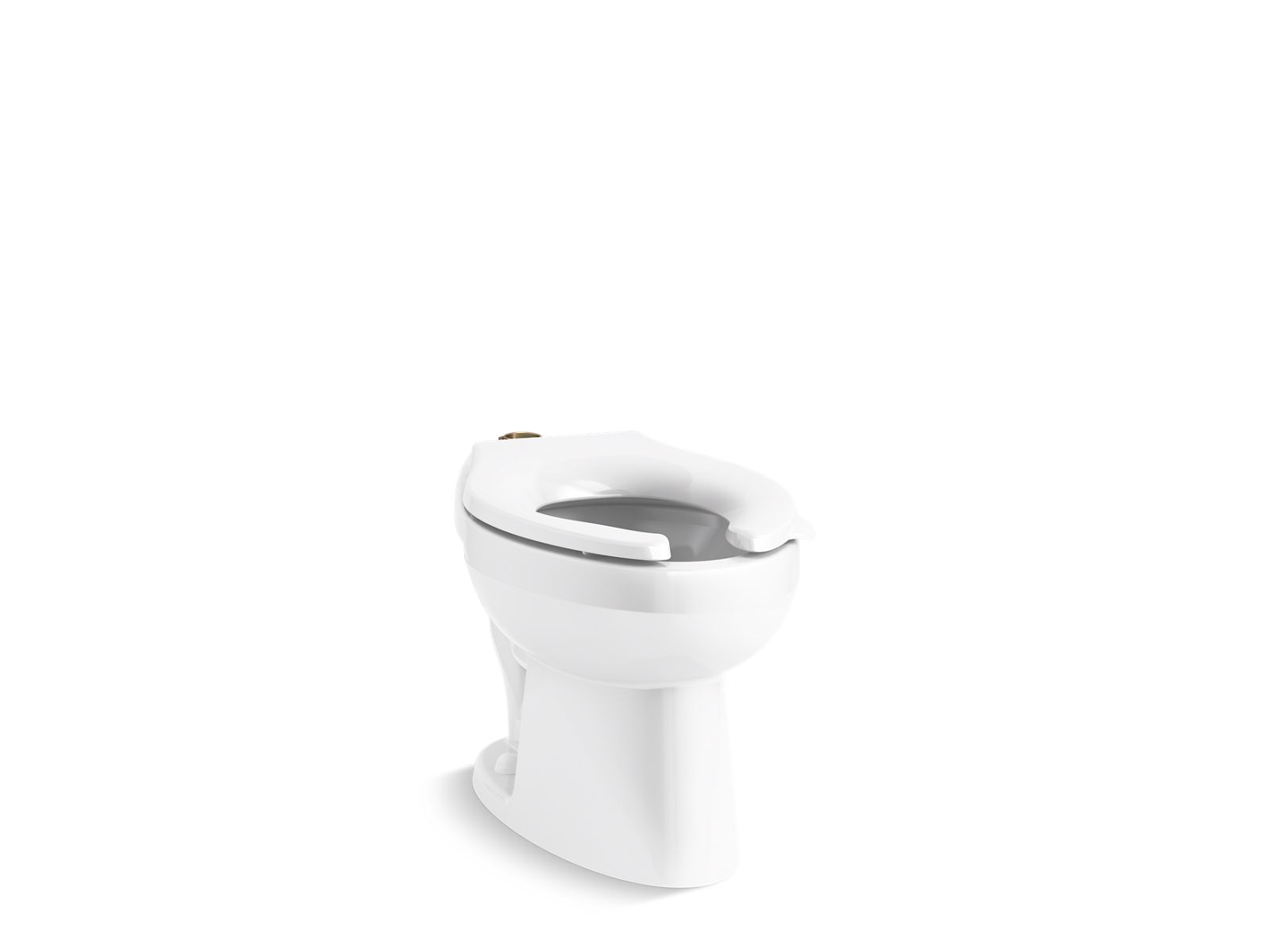 KOHLER K-96053-0 Wellcomme Ultra Floor-mount top spud flushometer bowl - White