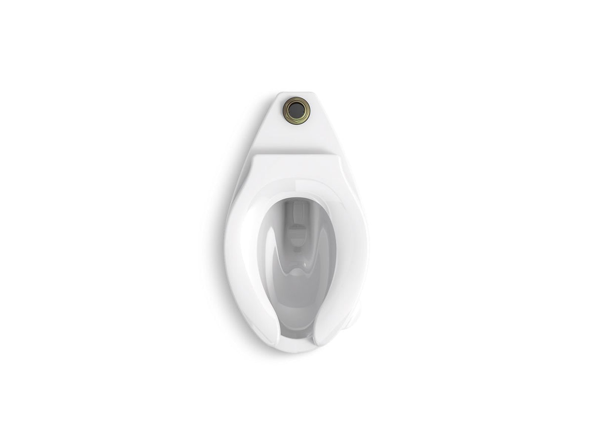 KOHLER K-96057-0 Highcliff Ultra Floor-Mount Top Spud Flushometer Bowl - White