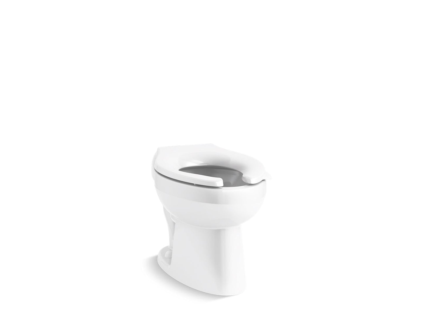 KOHLER K-96054-0 Wellcomme Ultra Floor-Mount Rear Spud Flushometer Bowl In White