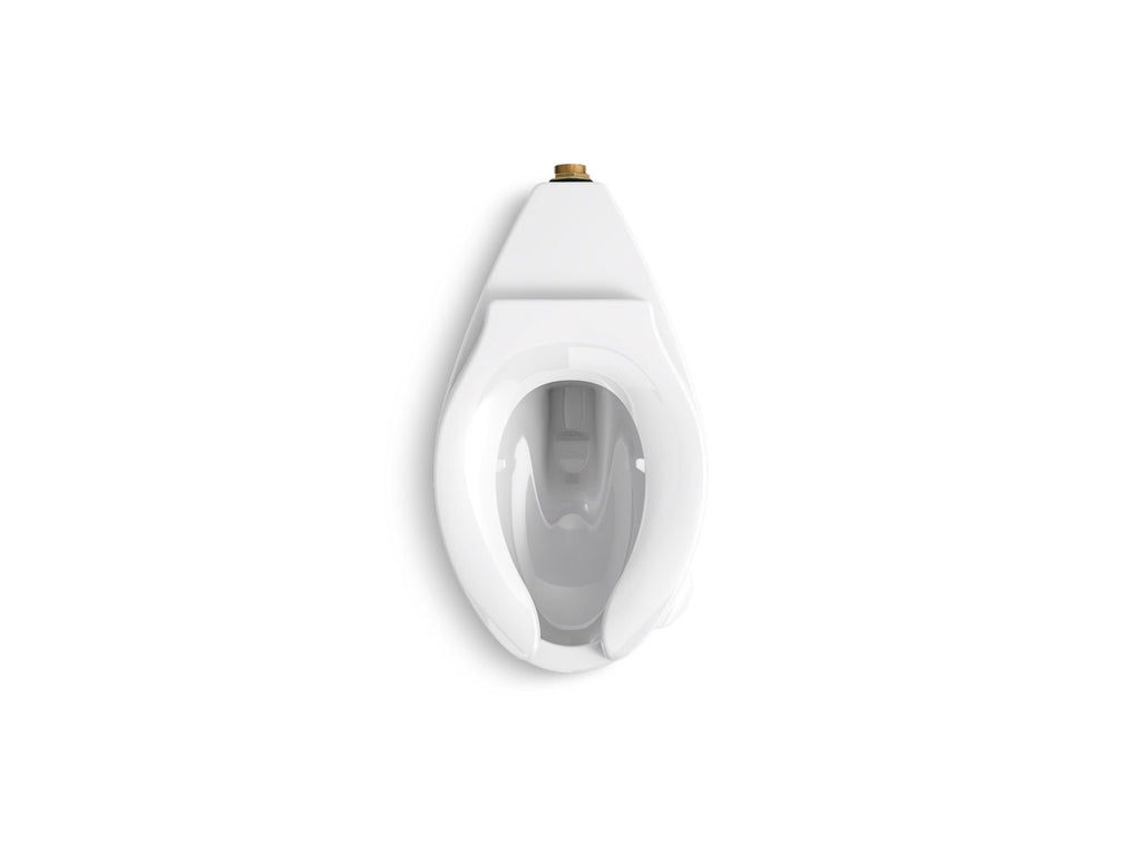 KOHLER K-96054-0 Wellcomme Ultra Floor-Mount Rear Spud Flushometer Bowl - White