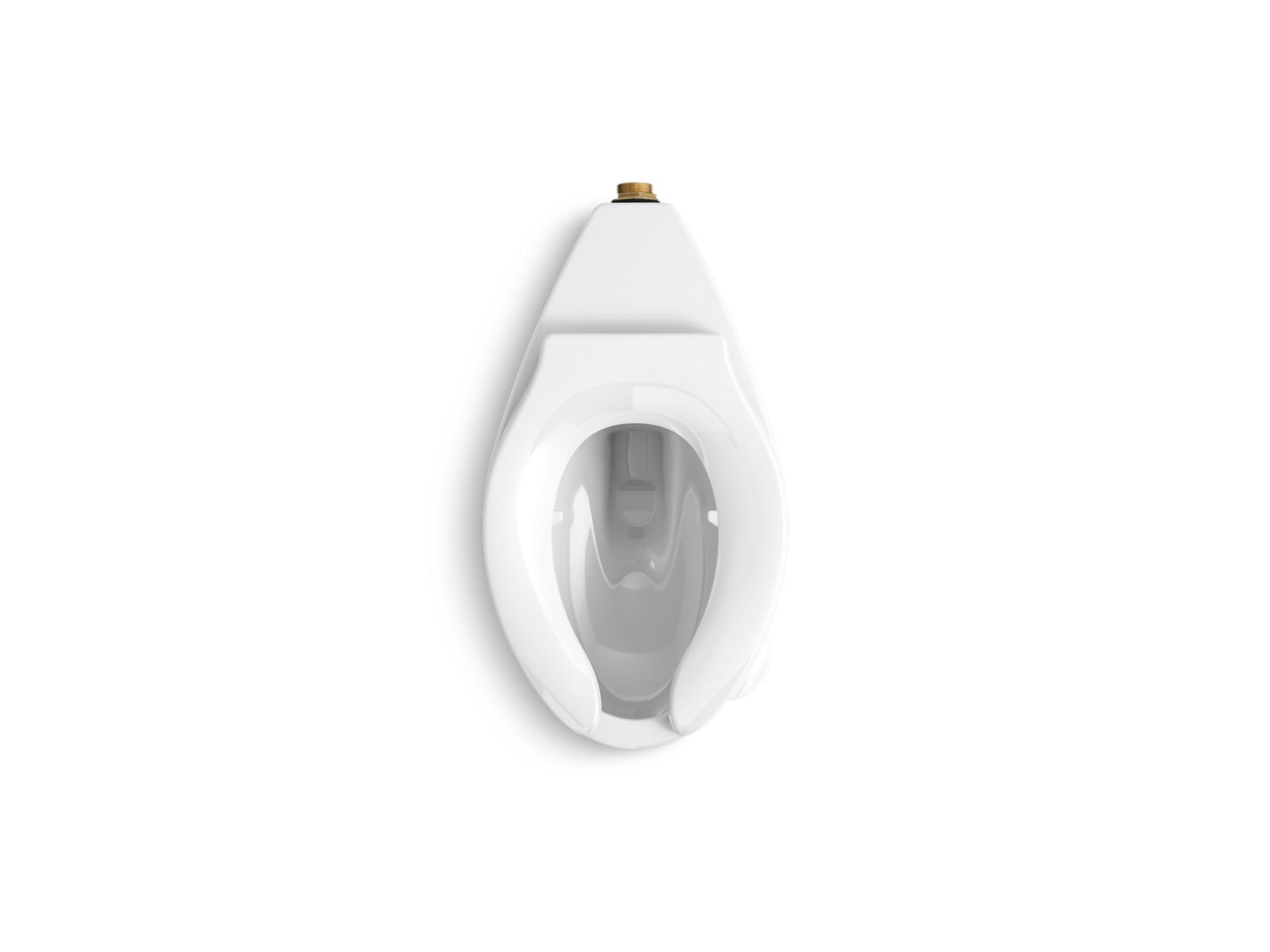 KOHLER K-96054-0 Wellcomme Ultra Floor-Mount Rear Spud Flushometer Bowl - White