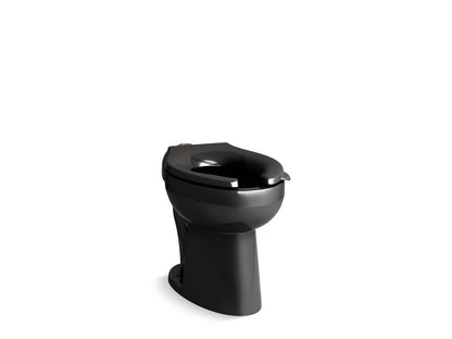 KOHLER K-96057-7 Highcliff Ultra Floor-mount top spud flushometer bowl - Black Black