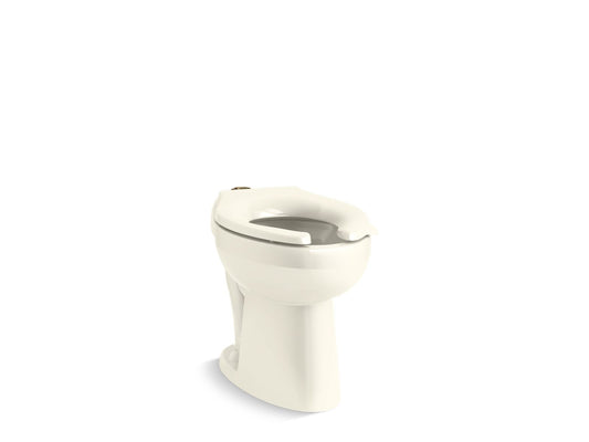 KOHLER K-96057-96 Highcliff Ultra Floor-Mount Top Spud Flushometer Bowl In Biscuit