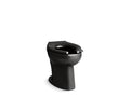 KOHLER K-96058-7 Highcliff Ultra Floor-Mount Rear Spud Flushometer Bowl - Black Black